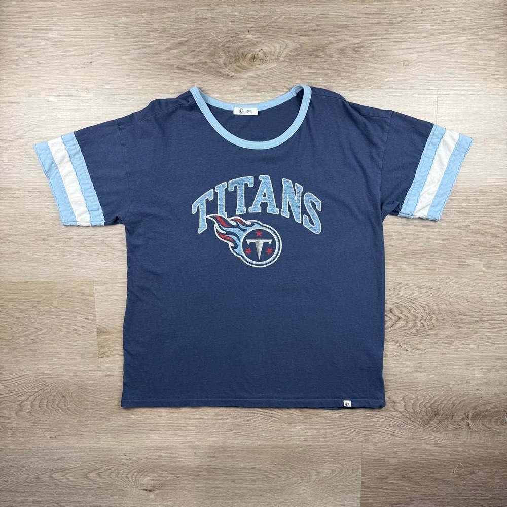 '47 Brand NFL Tennessee Titans Ringer Jersey Graphic T-Shirt L